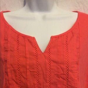 Jersey Coral Color, 1X Karen Scott 100% cotton